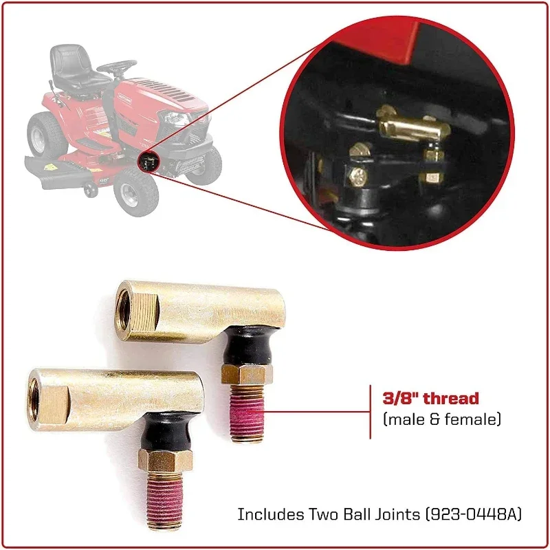 2pcs/Set 723-0448A 923-0448A Connector Ball Joints Steering Link Ball Joint End Fits Cub-Cadet for MTD Cub Cadet Toro 112-0917