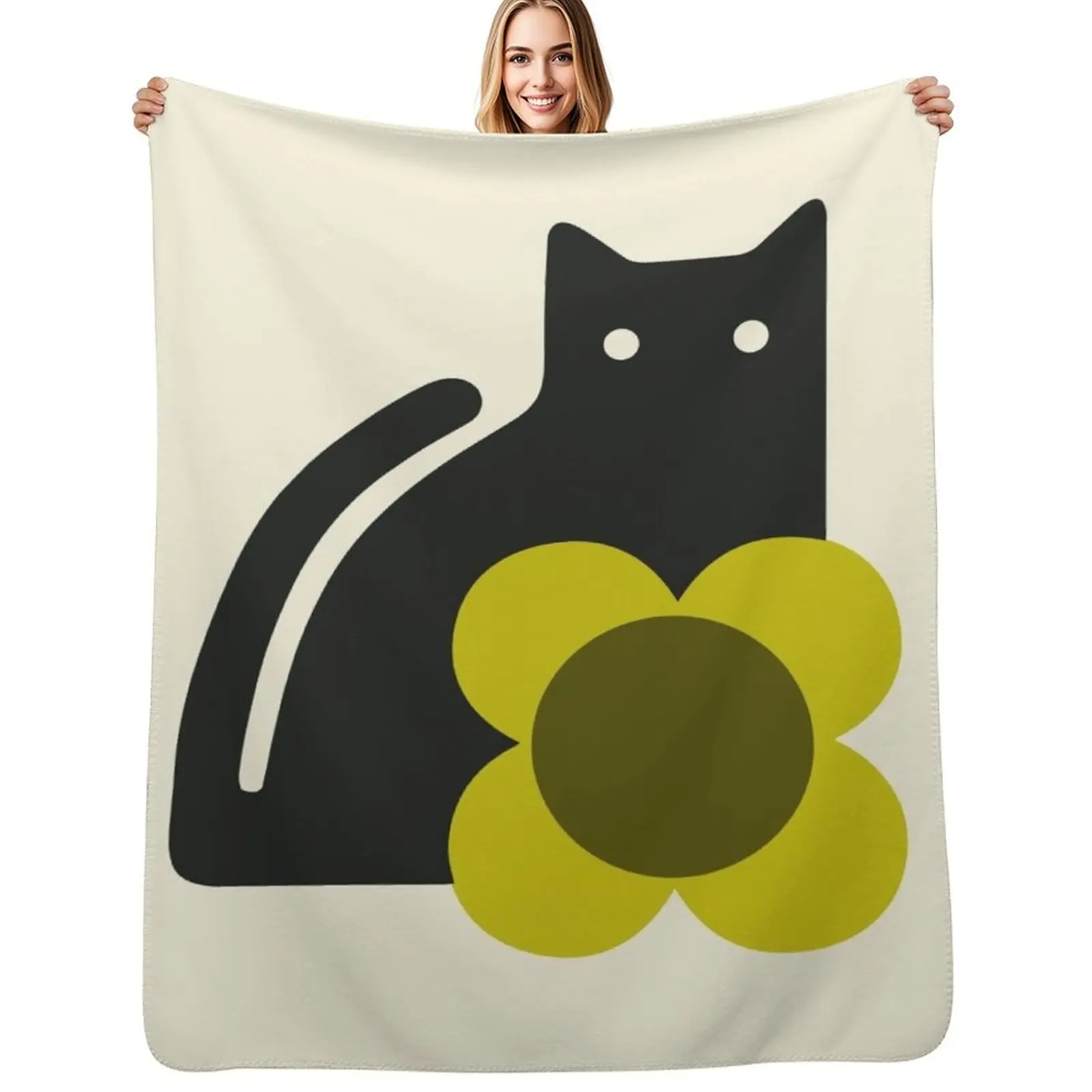 

Orla Kiely, Cat ,orla kiely pattern Throw Blanket Stylish Couch Blanket for Home Living Room