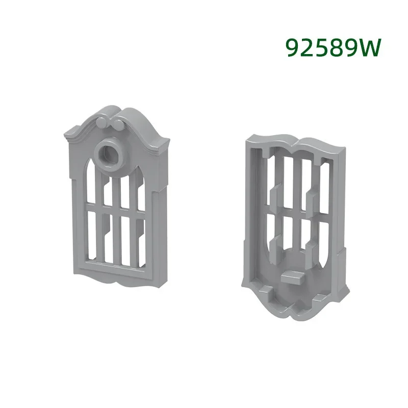 MOC 10PCS 92589W Window 2x3 Building Blocks Kit European Style With Holes House Decoration Bricks Particle Toys Children Gifts