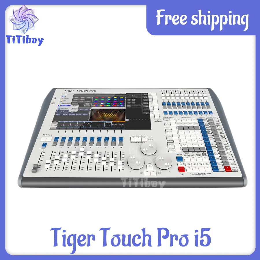 

Tiger Touch Pro Intel Core I5/I7 Processor CPU Lighting Console Dmx Controller Powerful Titan Operating System For Stage Light