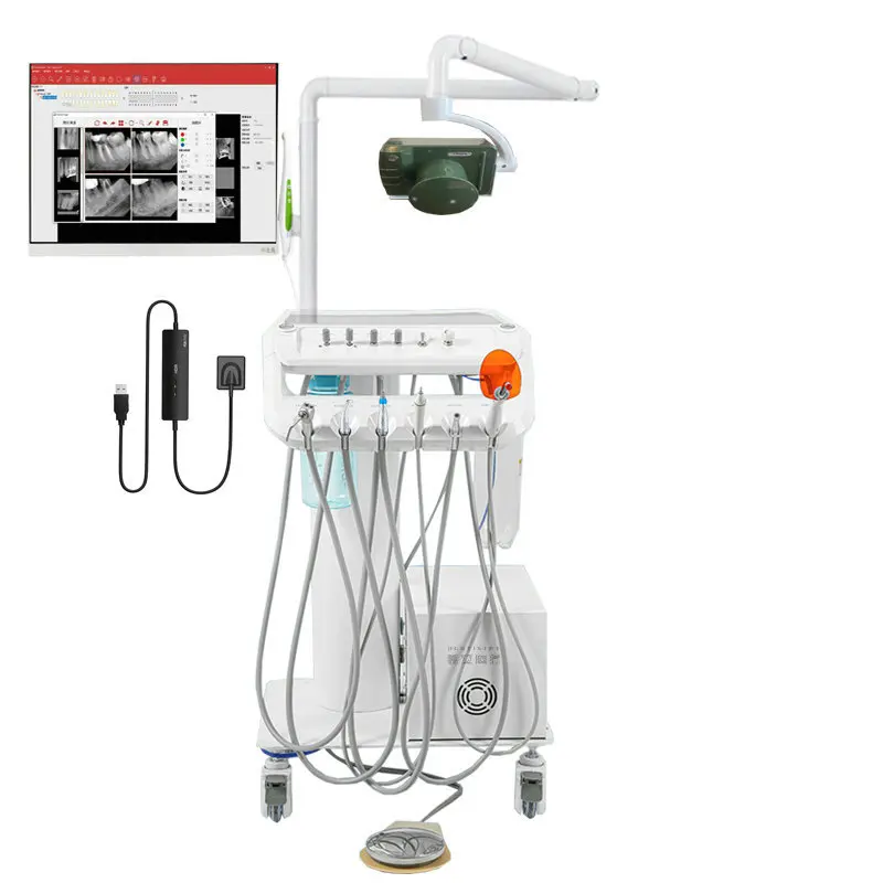 Pet Dental Workbench Desktop Turbine Animal Oral Dental Cleaning Machine Cat and Dog Calculus Removal Dental Cleaning Machine
