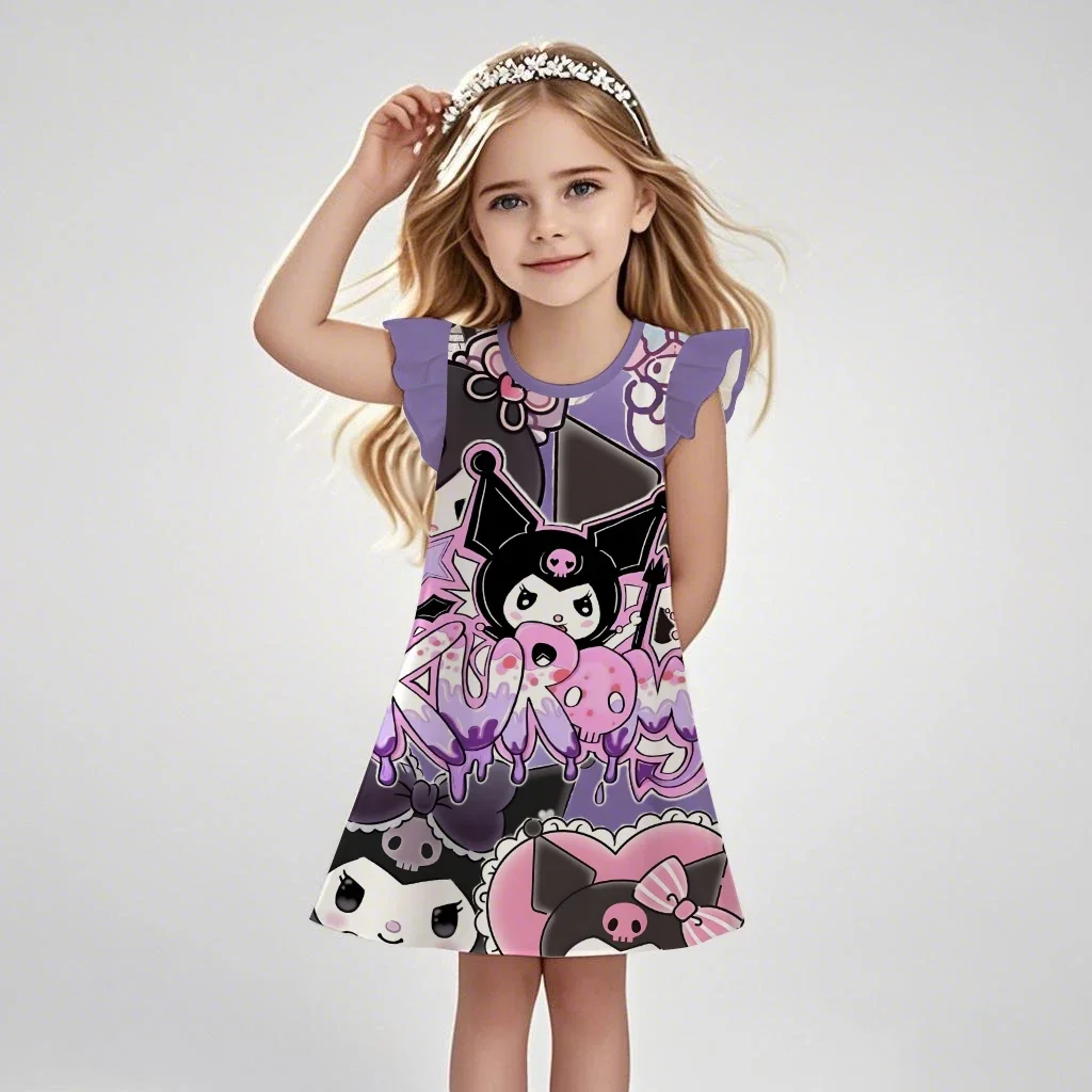 

Пижама Куроми Юбка 3-9 лет Летняя мода Повседневная кавайная одежда в стиле аниме Платье с мультяшным принтом