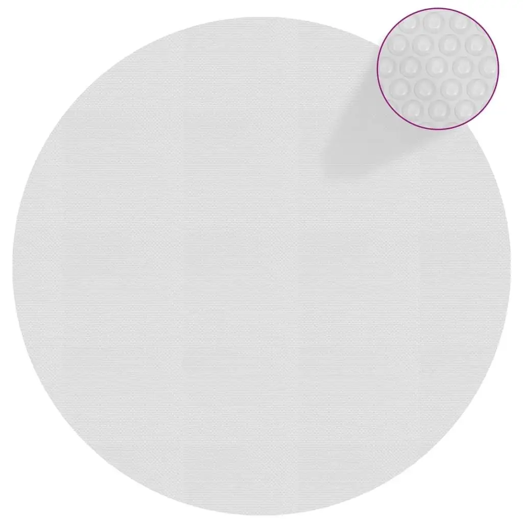 455 cm Grey Floating PE Solar Pool Cover - Energy Efficient Heat Retention Film