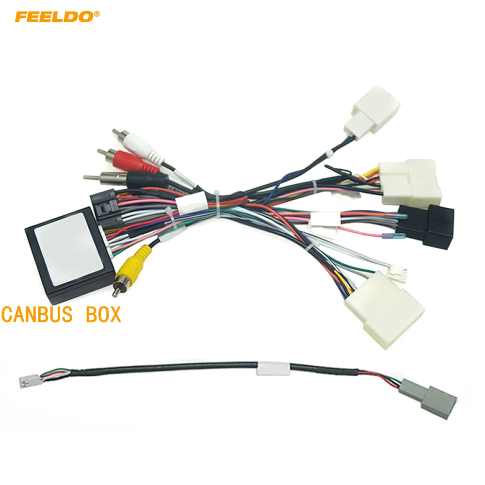 feeldo-adaptador-de-cabo-de-fiacao-de-audio-de-carro-android-16-pinos-com-canbus-para-toyota-camry-200--avalon-2019--senna-18-20-corolla-2020