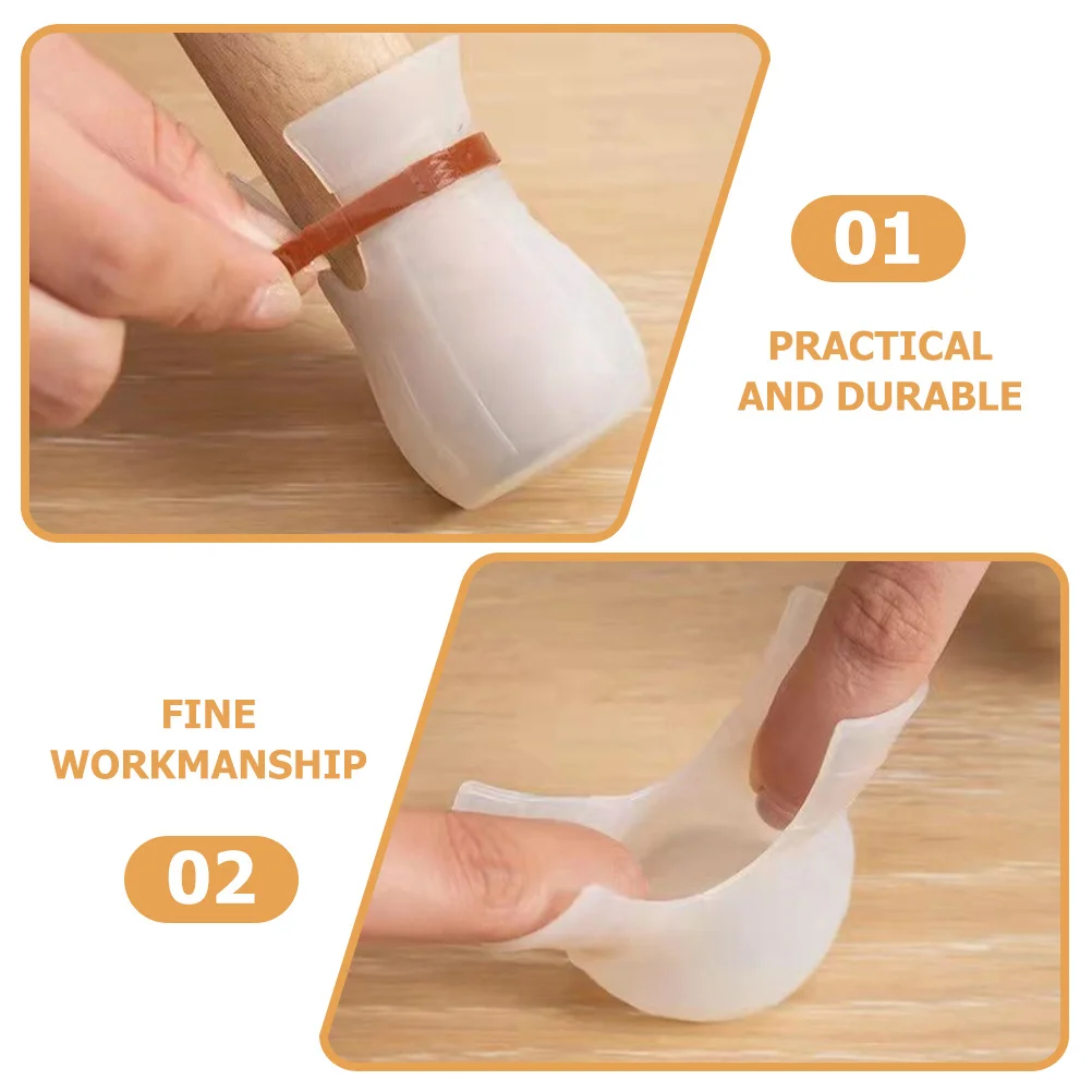

20pcs Table Leg Protectors Chair Foot Covers Reusable Pvc Durable No Tape Easy Install For Hardwood Floors Carpet Furniture