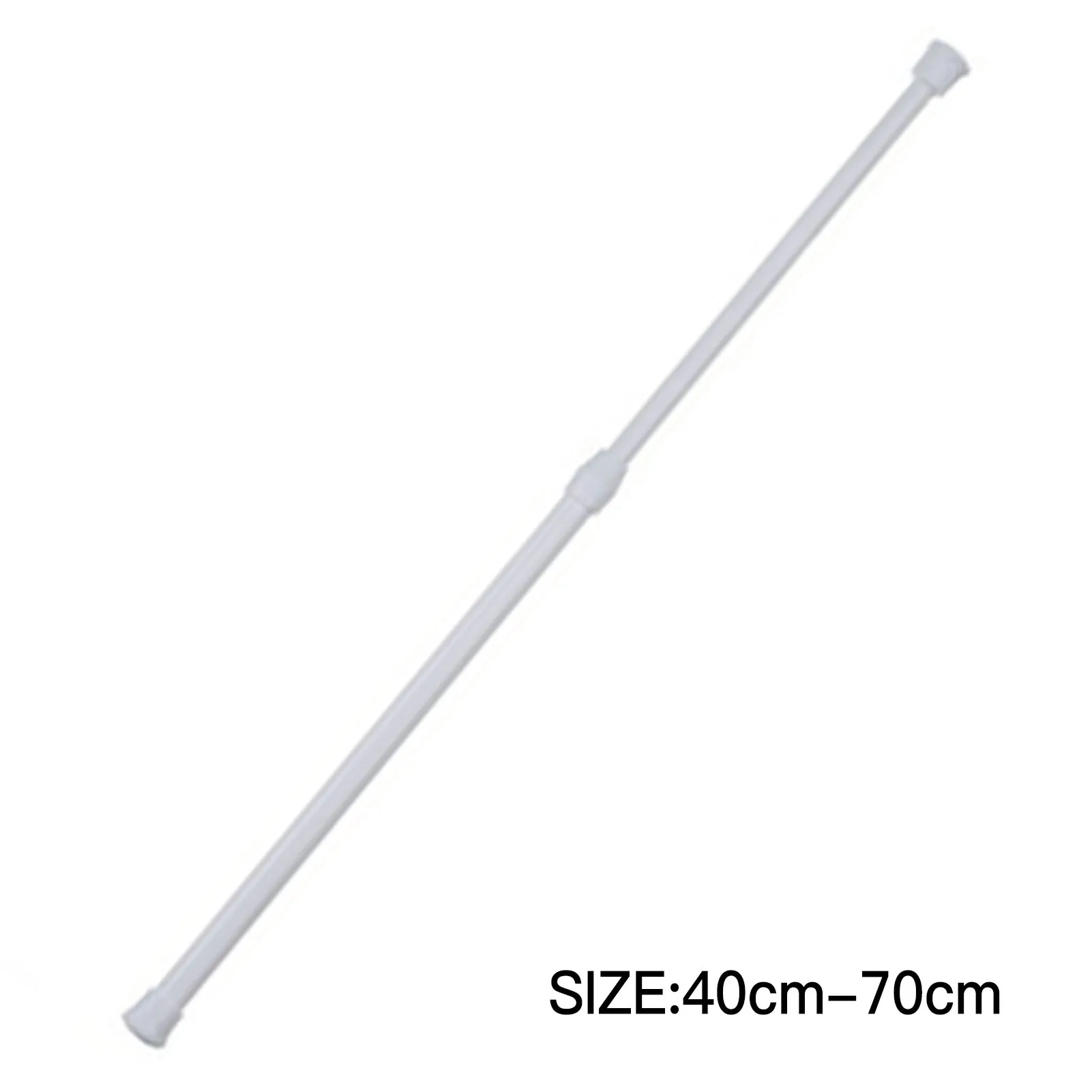 Window Adjustable Curtain Pole Extendable No Drilling Metal Telescopic Pole for Bathtub Shower Doorway