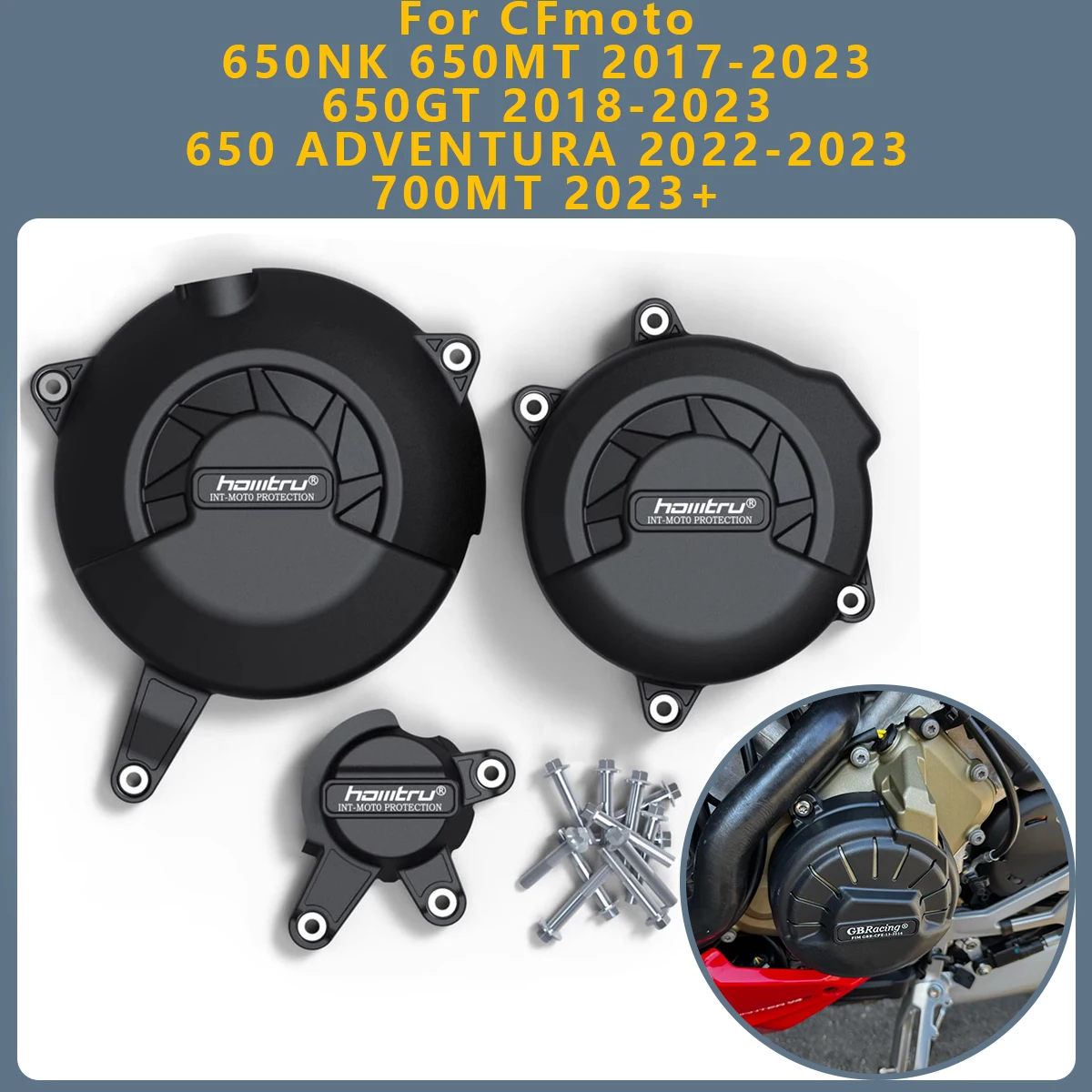 

Motorcycle engine cover protectors For CFmoto CF moto 650NK 650MT 2017-2023 650GT 2018-2023 650 ADVENTURA 2022-2023 700MT 2023