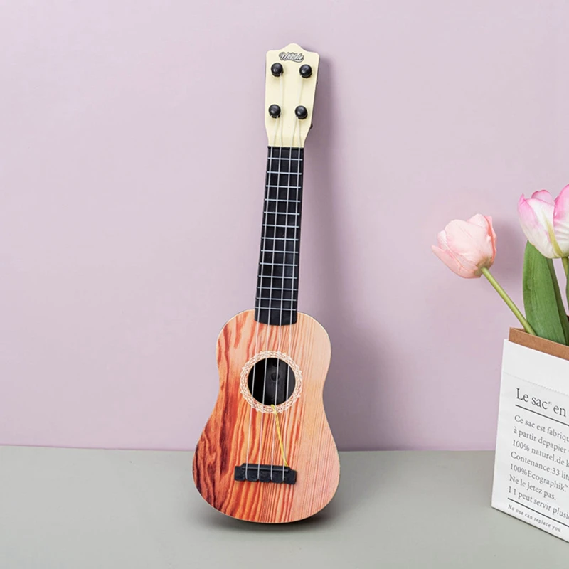 Children's Simulation Music Guitar Instrument Mini Four Strings Can Be Played For Early Education