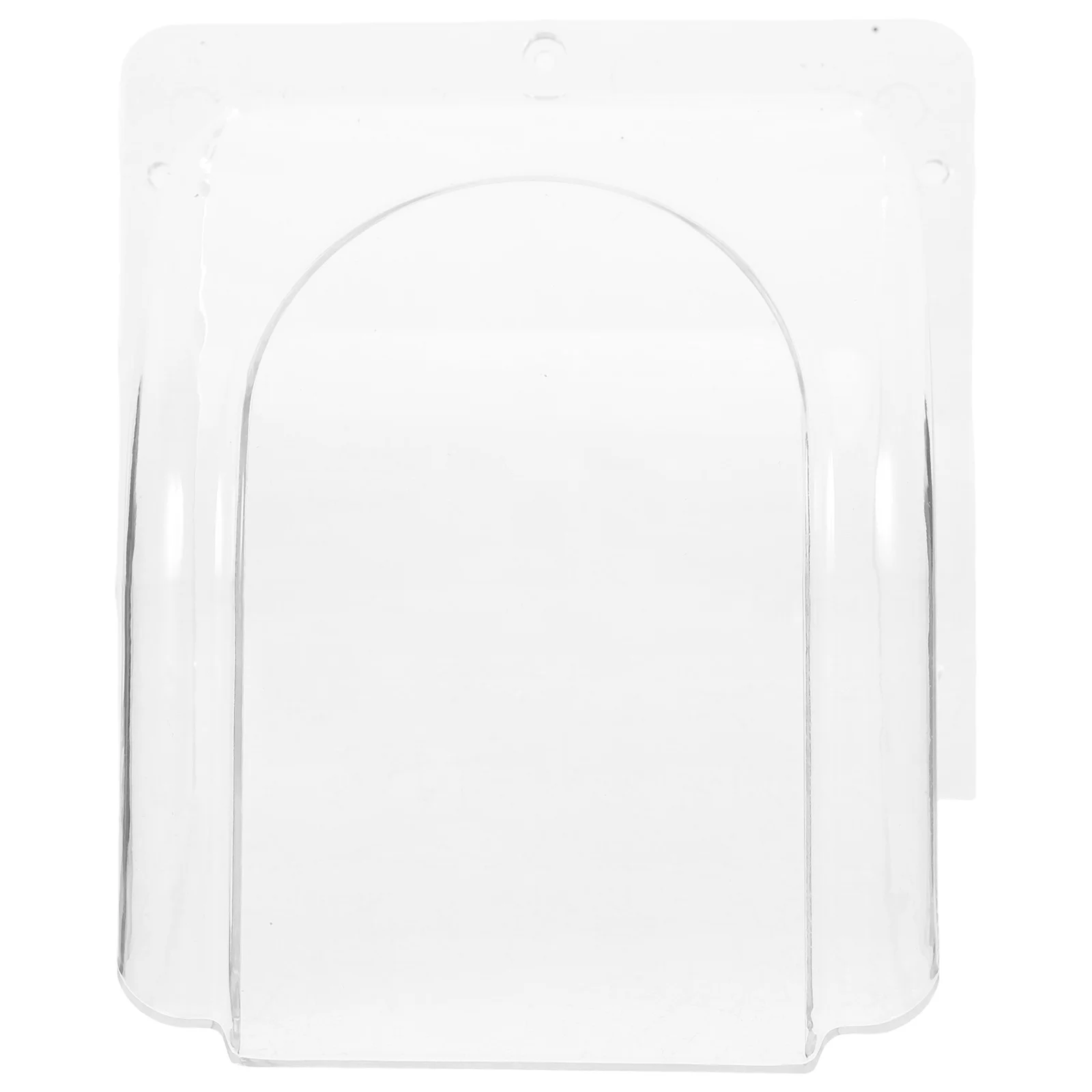 Plastic Waterproof Doorbell Rain Cover Transparent Weatherproof Protector Outdoor Door Access Control for Entry