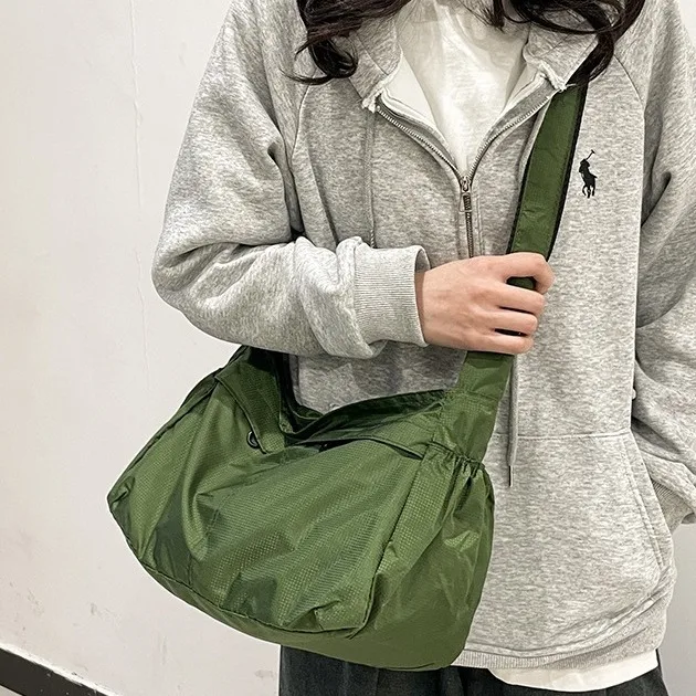 حقيبة كتف/حقيبة كروس جديدة قابلة للطي للاستخدام الخارجي لعام 2026، حقائب ركاب للجنسين، قماش أكسفورد مقاوم للماء، خفيفة الوزن وسعة كبيرة #2