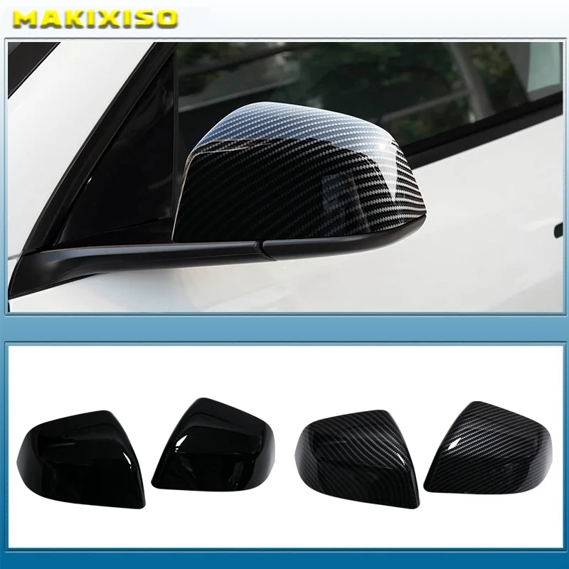 

For Tesla Model Y Juniper 2025 Carbon Fiber Rearview Mirror Cover Perfect Fit Carbon Fiber Rearview Mirror Housing
