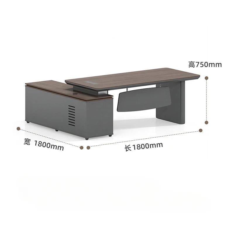 President Manager Office Desks Station Modern Simplicity Light Luxury Boss Office Desks Bureau Meuble Working Equipment QF50OD