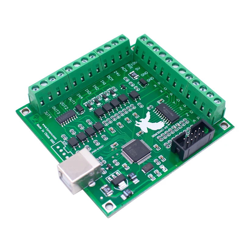 LIZAO MACH3 USB 4-Axis Motion Control Card, CNC Engraving Machine Control Board for Stepper Motor Systems