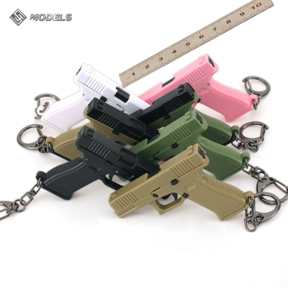 

Mini GLOCK Plastic Model Pendant 1:3 G17 Keychain Mini Toy Gun Children Adult Decompression Toys Cannot Be Launched