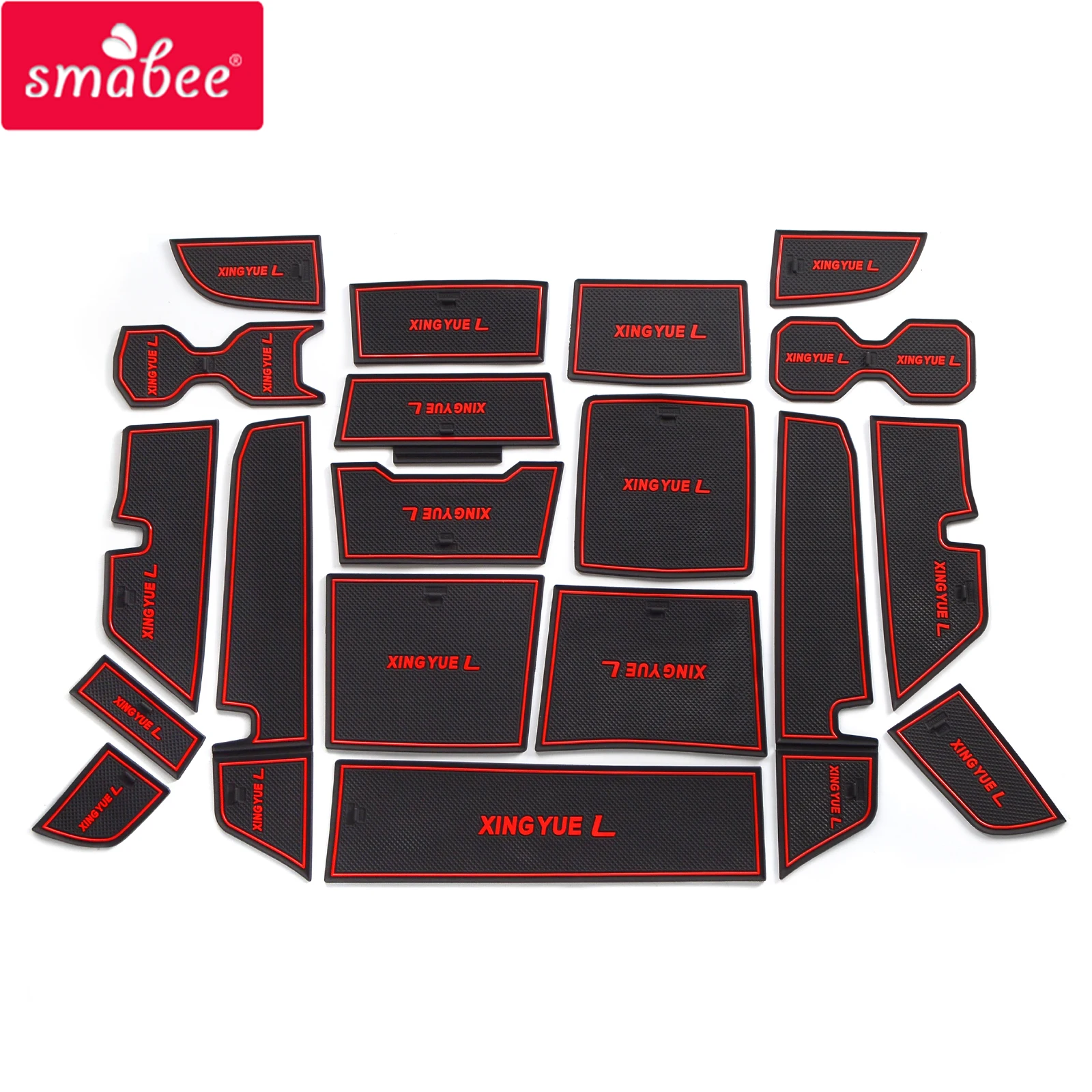 

Smabee Anti-Slip Gate Slot Cup Mat for Geely Monjaro XingYue L Non-Slip Door Groove Pad Interior Accessories Rubber Coaster