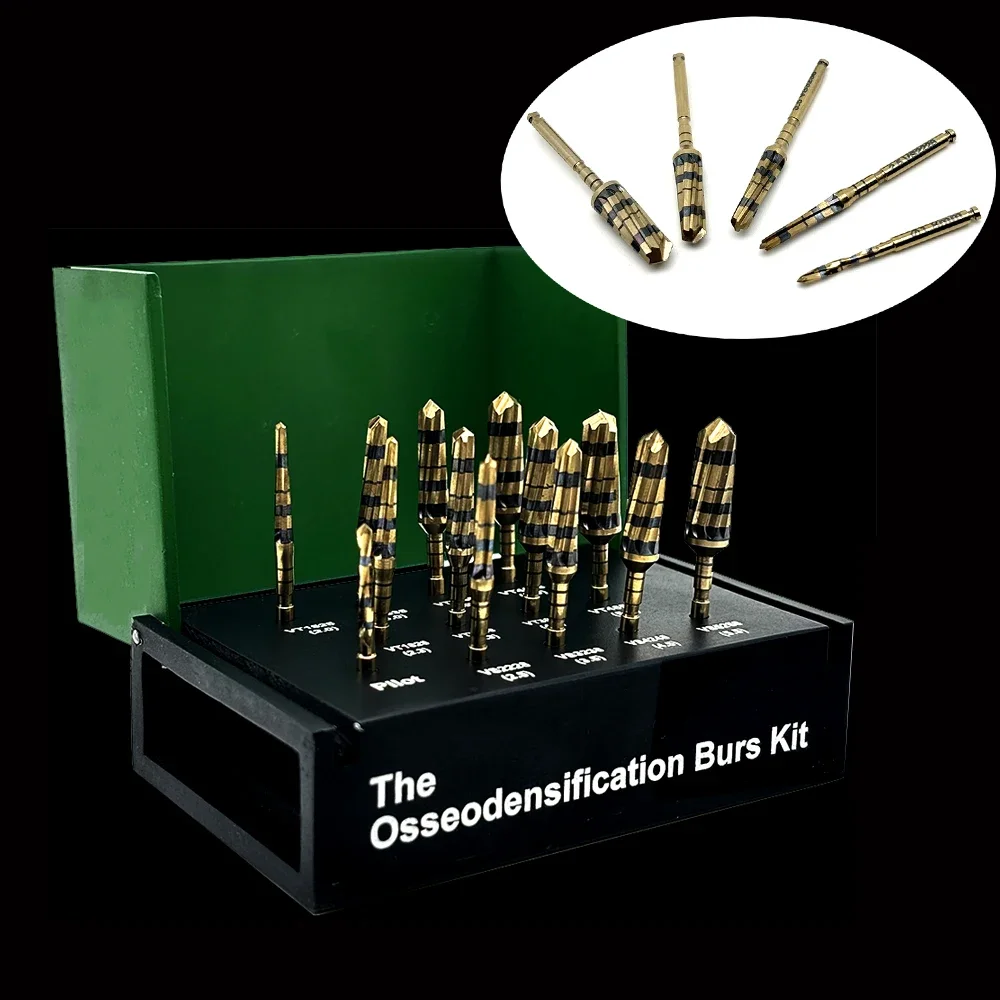 

Dental Implant System with Drivers Osseodensification Burs Drills and Maxillary Sinus Lift Kit for Dental Surgery