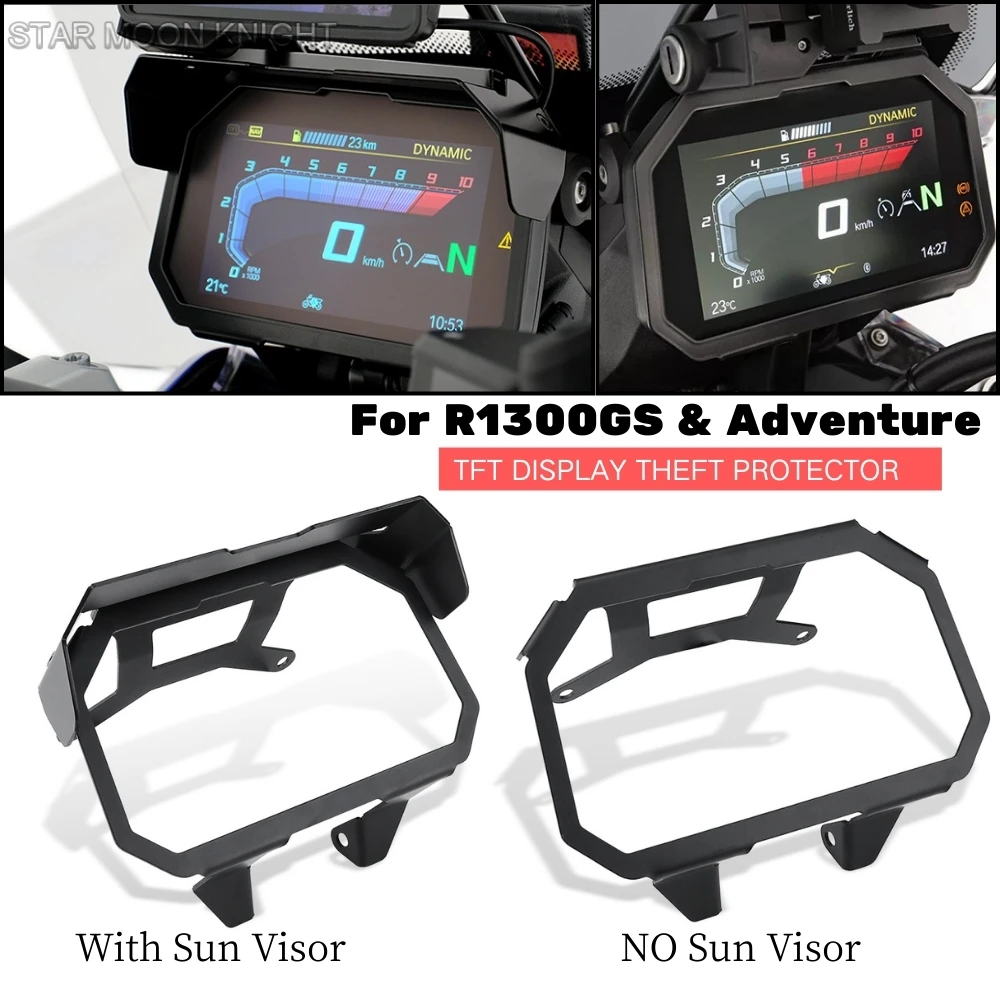 R1300GS TFT Anti Theft Screen Protector Meter Frame Cover FOR BMW R1300 R 1300 GS 1300GS Adventure GS1300 Sun Visor 2023 2024-
