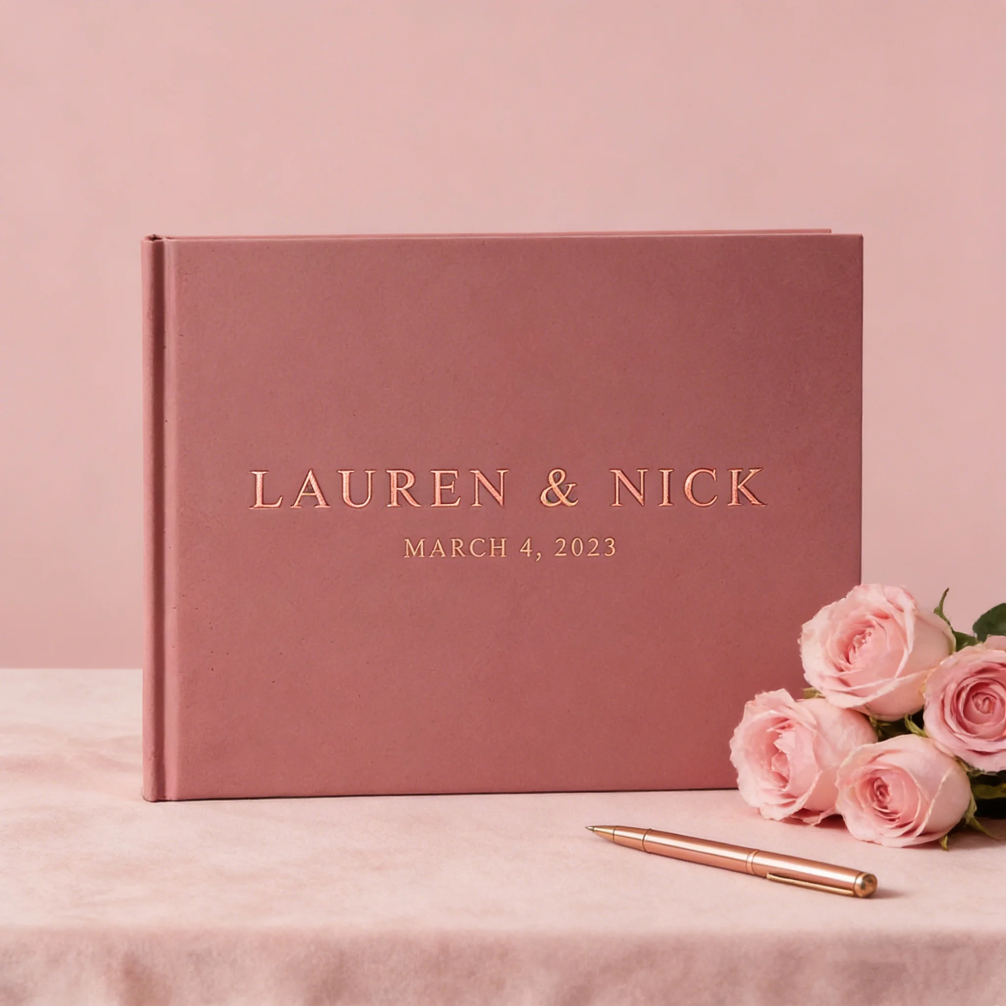 

Золотая свадебная книга для гостей: персонализируемый альбом для памятных воспоминаний | 50 персонализированных листов для свадебных памятных записей | Множество цветовых вариантов для свадебных мероприятий