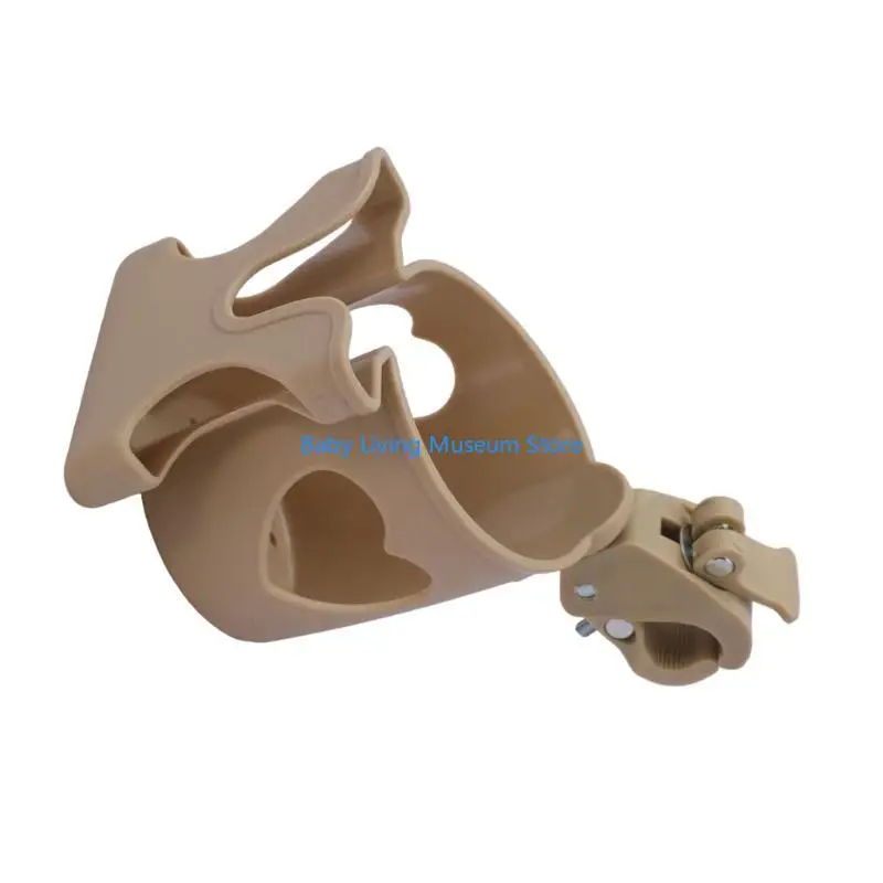

P31C Multifunction Baby Strollers Phone Holder Cup Holder Rack 2 in 1 Design Organiser Phone Mount Stand for Daily Travel
