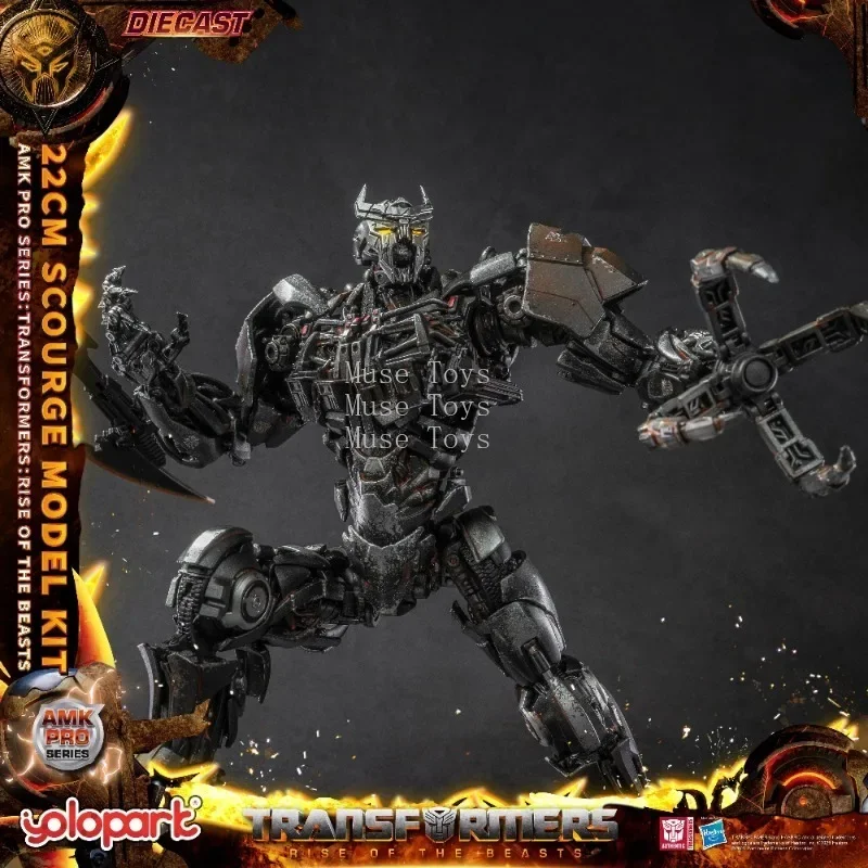 In Stock Transformation: Rise of The Beasts AMK PRO Series 22cm Scourge Model Kit Action Figures Toys Gifts for Boy Collection