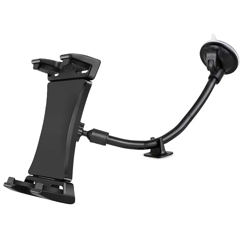 Universal Long Arm Car Windshield Tablet Stand Mobile Cellphone Mount Bracket Holder for 4-13.5 Inch IPhone 13 IPad Air GPS Mp4