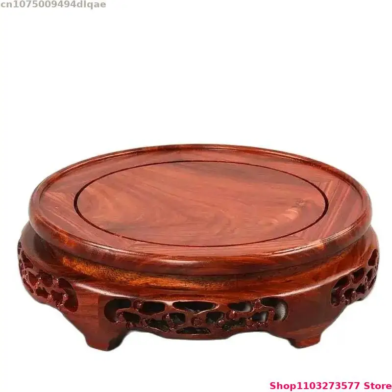 

Natural Wooden Crafts Display Base Mini Sculpture Base Flower Pot Bonsai Display Base Garden Plant Frame Incense Burner Base