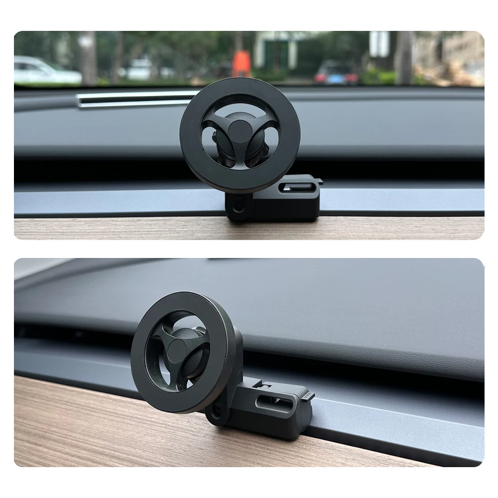 Model 3/Y 17mm 6-Claw Dashboard Panel Base Phone Solar power Bracket For Tesla model 3 model Y 4.0-7.2 inch Mobile Phone Holder