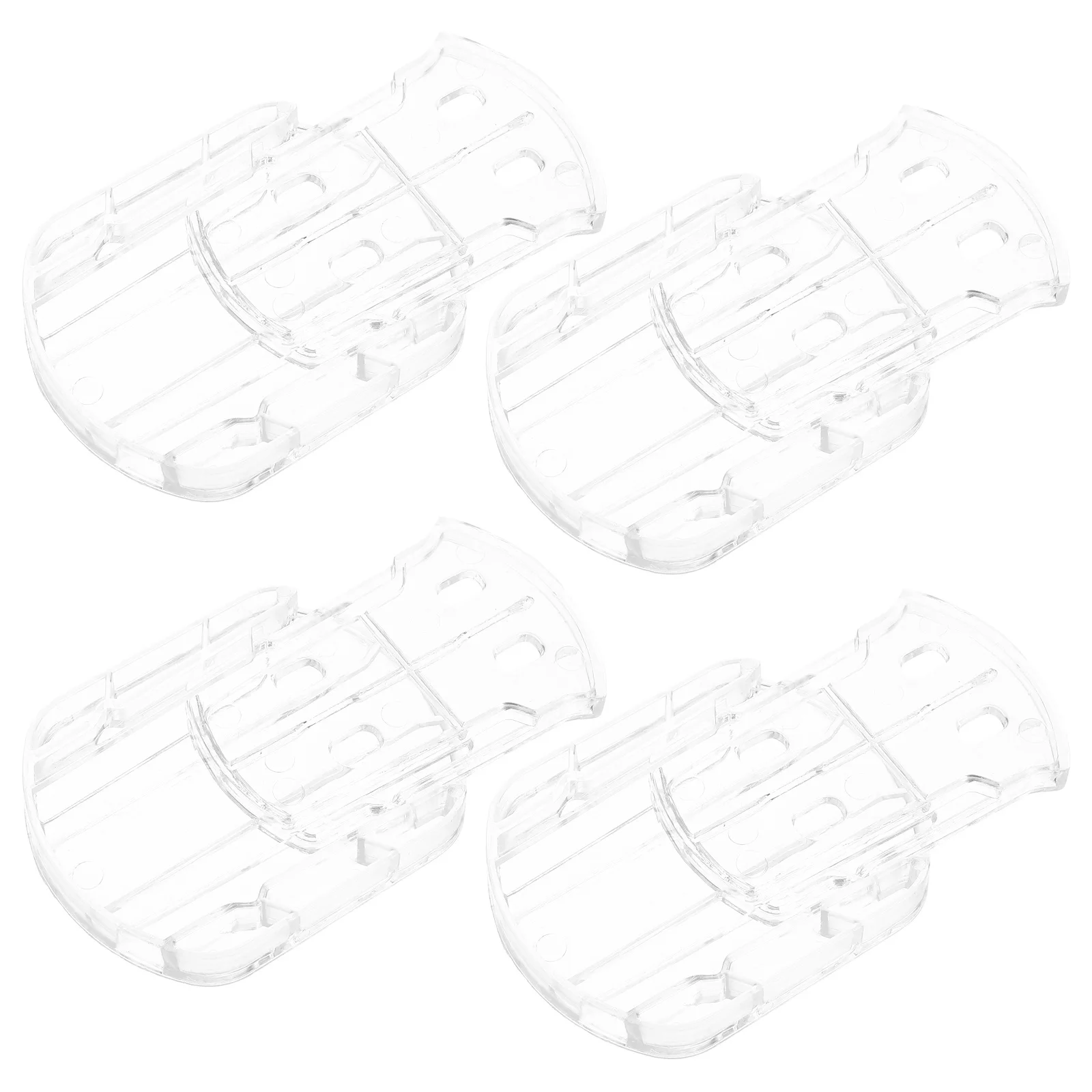 Base de fixation de toit de voiture, 4 pièces, adhésif Transparent, support d'ornement de véhicule, utilisation de fête de Festival, décoration de toit de voiture