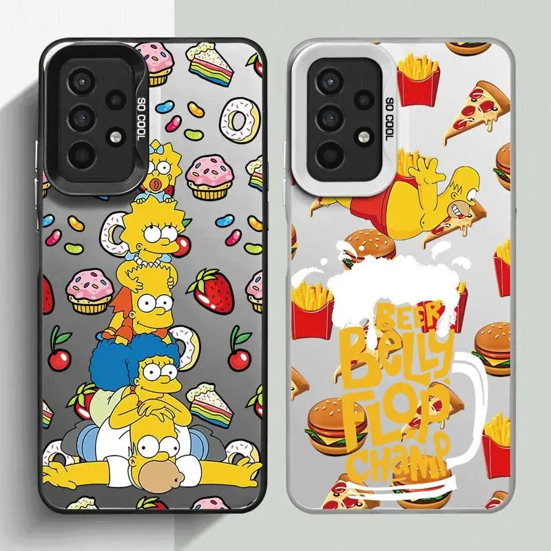 Etui na telefon Samsung Galaxy A15 A25 A52 A72 A51 A71 4G A73 A55 A54 A53 A52s 5G Silicone Soft Shell Simpsons Family Disney