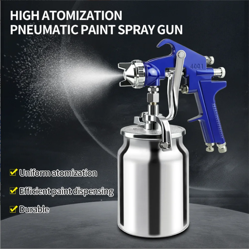 Pneumatic Spray Anti Rust Paint Spray Gun, Suitable For High Atomization Spraying of Repairing Furniture, Car Paint, And Glue