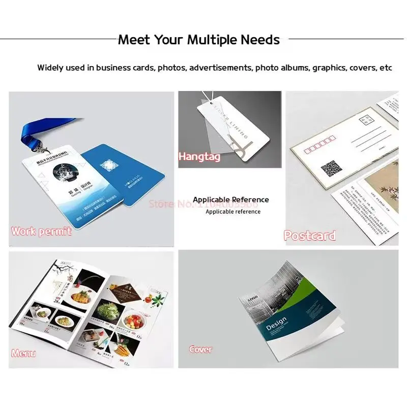 A4 White Cardboard Double-sided Matte Coated Paper 250g 300g Inkjet Printing Business Card Paper Print Shop Supplies