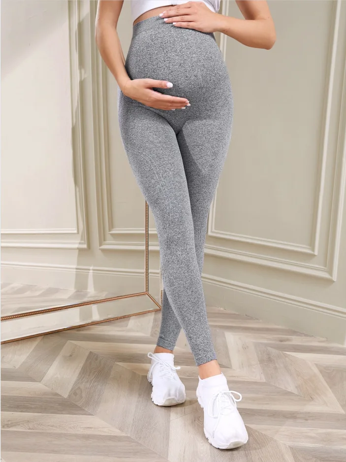 Women\'s Maternity Leggings Over The Belly Pregnancy Yoga Pants Active Wear Workout Leggings