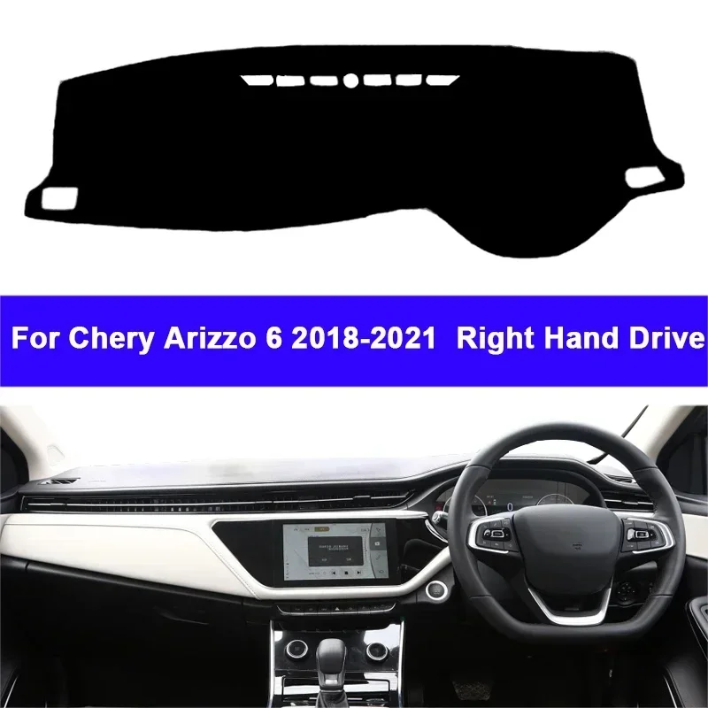 Cubierta para salpicadero de coche, almohadilla antideslizante para Chery Amori 6 Amerk6 2018 2019 20 2021, alfombrilla para salpicadero, cojín protector antideslizante