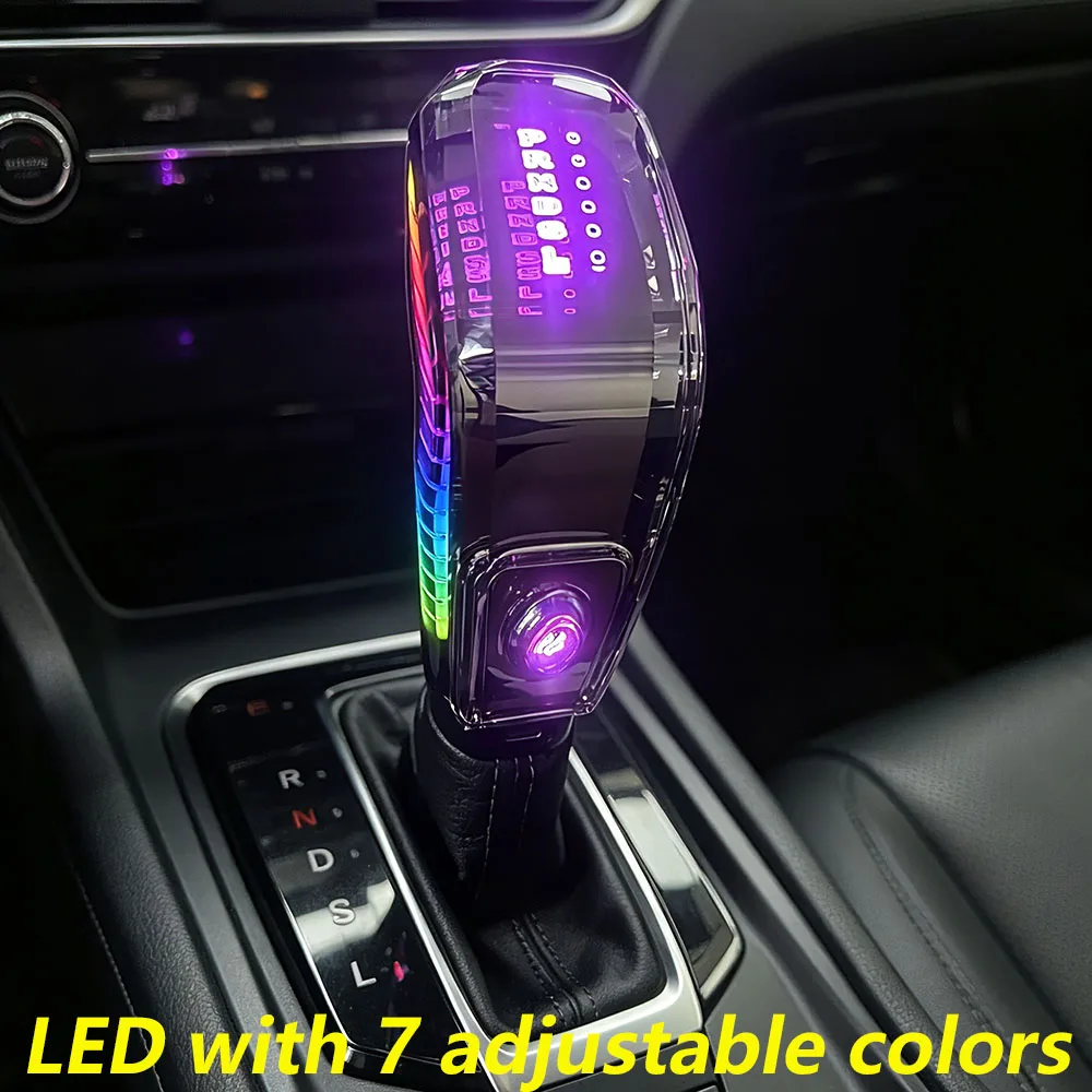 

LED Crystal Automatic Gear Shift Knob Control Lever Stick for Honda Accord FIT JAZZ MK4 2020 HRV 2021 2022 Interior accessories