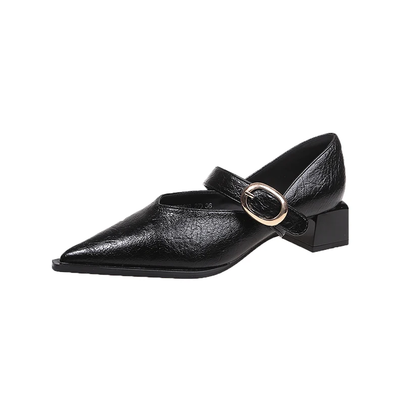 2026 New Spring Autumn Fashion Low Heel Single Shoes Slippers Mary Jane Lady Shoes Travel Shoes Ladies Large Size Shoe 35-40
