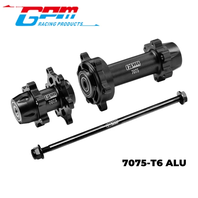 GPM MX0067 알루미늄 7075-T6 앞뒤 휠 허브 헥스 (큰 내부 베어링) LOSI 1/4 PROMOTO MX SM 모터사이클 RC 업그레이드용