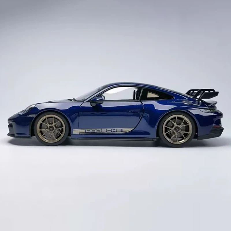 NOREV 1/18 Scale Porsche 911 992 GT3 Sports Car Model Alloy Porsche GT3 Purple Fancy Blue Car Model Collection Decoration