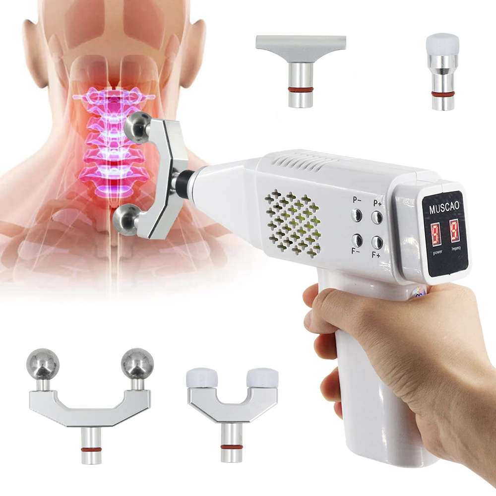Electric Chiropractic Adjusting Tools 9 Levels Of Strength Adjustable Intensity Therapy Spine Correction Gun Cervical Massager
