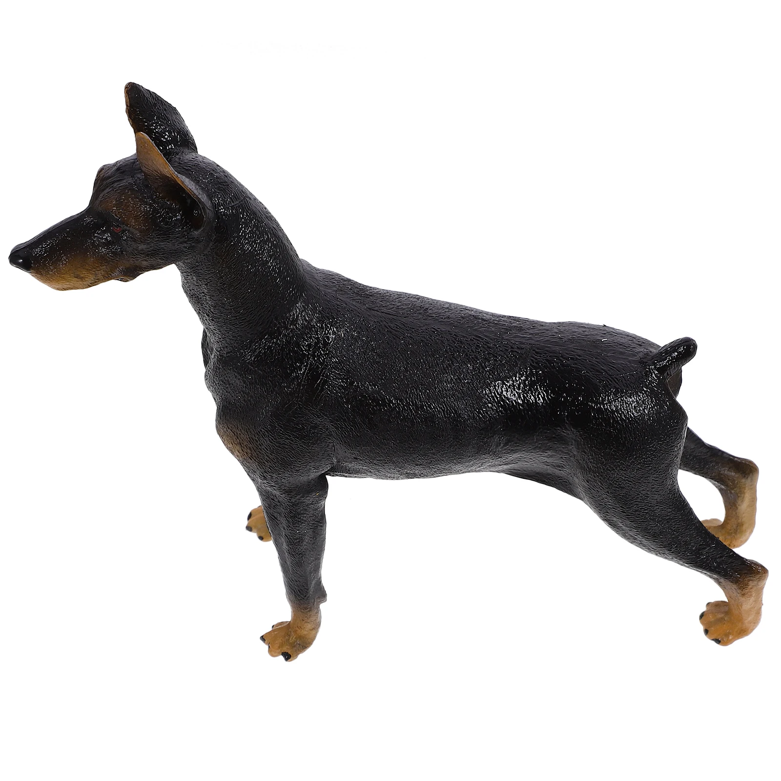 

Simulated Doberman Pinscher Dog Statues Accessories Miniature Home Decor Child Figure Toy