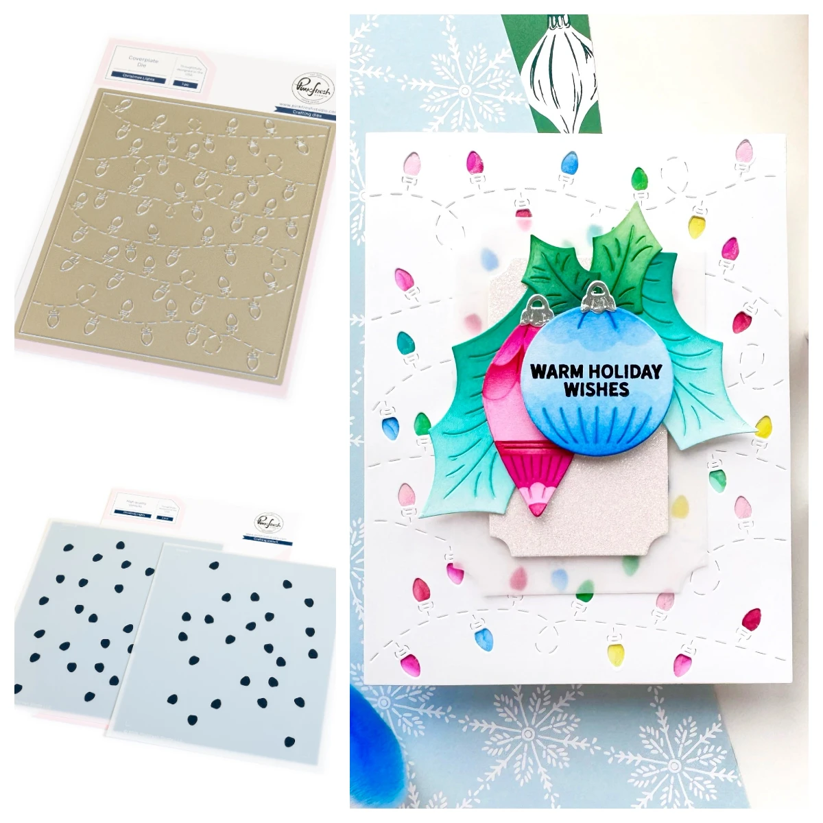 

Christmas Lights Metal Cutting Dies Stamps Stencil DIY Scrapbooking Paper Craft Handmade Album Card Template Cut Die 2025 New