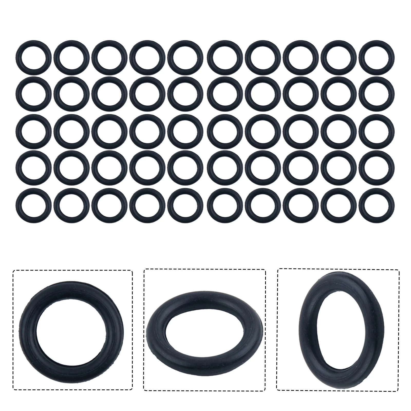 Rubber O Rings 3/8 Inch 40 pcs for Pressure Washer Hose Quick Disconnect Fittings Designed to Maintain Seal Integrity Over Time