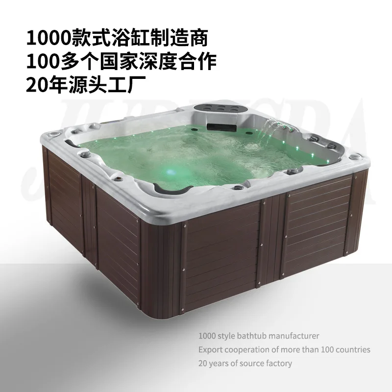 Acrylic aboveground swimming pool 2250mm swim spa swimming pool led light outdoor pool