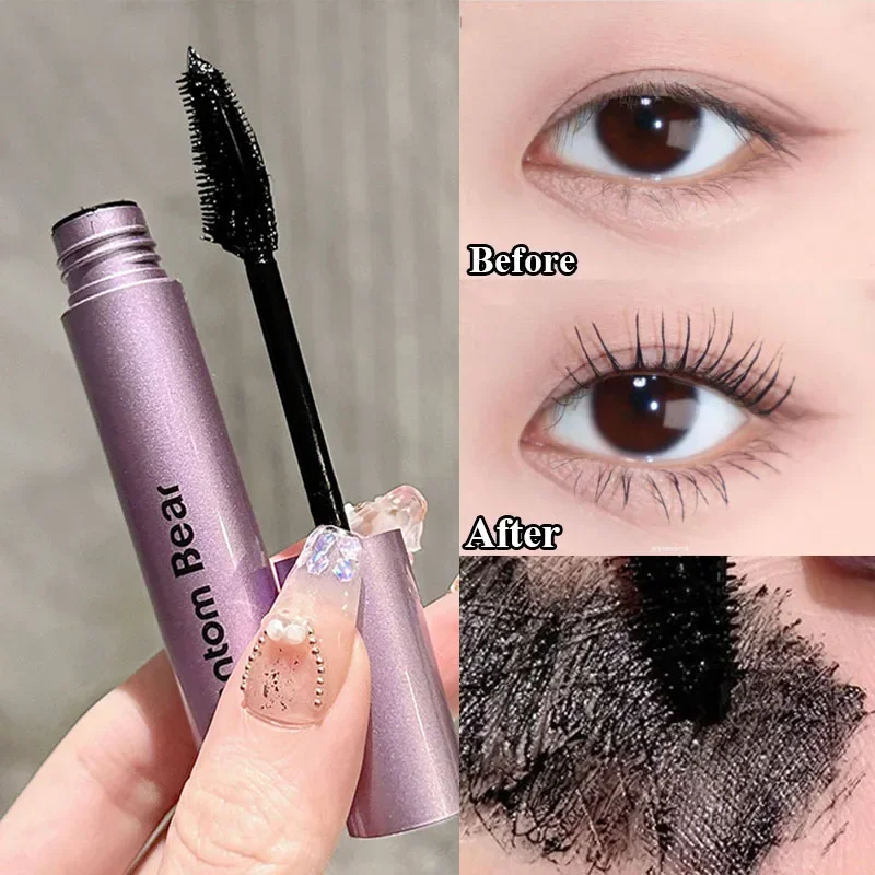 Silk Fiber Matte Lashes Mascara Waterproof Black Brown Purple Thick Eye Lashes Extension Curling Mascara Eyes Makeup Cosmetics