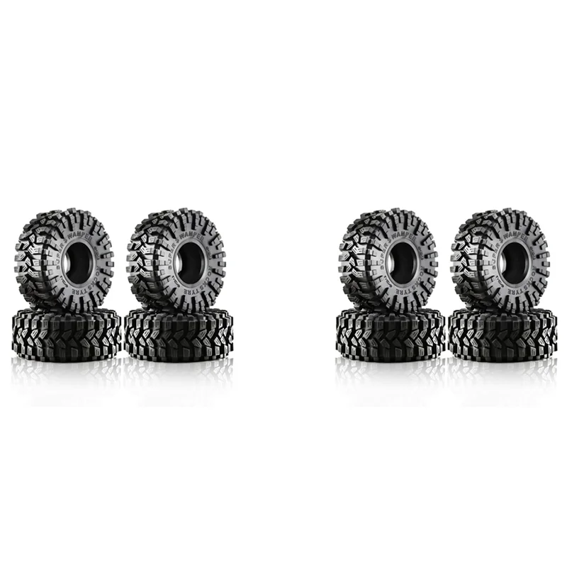 

8Pcs 120Mm 1.9In Rubber Tire Wheel Tyre For 1/10 RC Crawler Car Traxxas TRX4 RC4WD D90 Axial SCX10 90046 II III Redcat