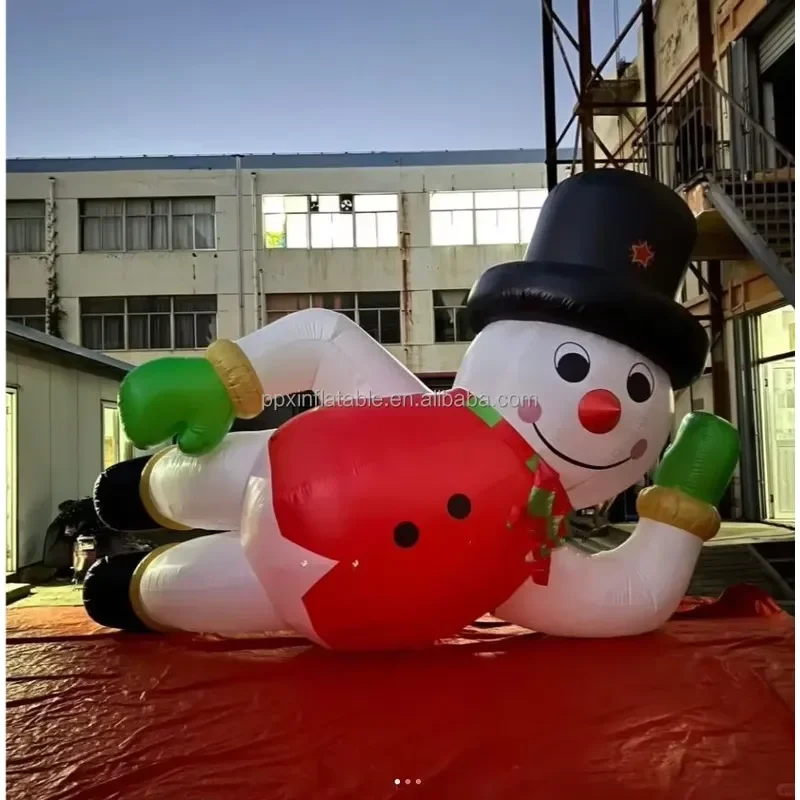 for Customized Large Outdoor Christmas Decoration Cartoon Inflatable Snowman Shopping Mall Inflatable Product