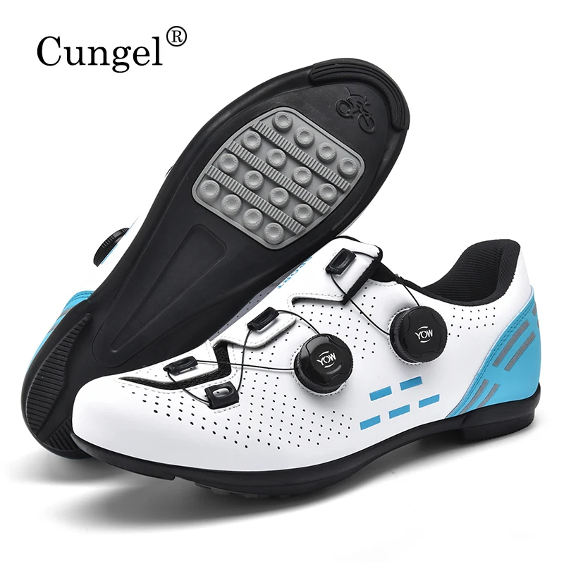 2024 Cycling Sneaker Mtb with Cleats Men Carbon Sports Speed Bike Shoes Women Mountain Racing Flat SPD Road Cycling Footwear