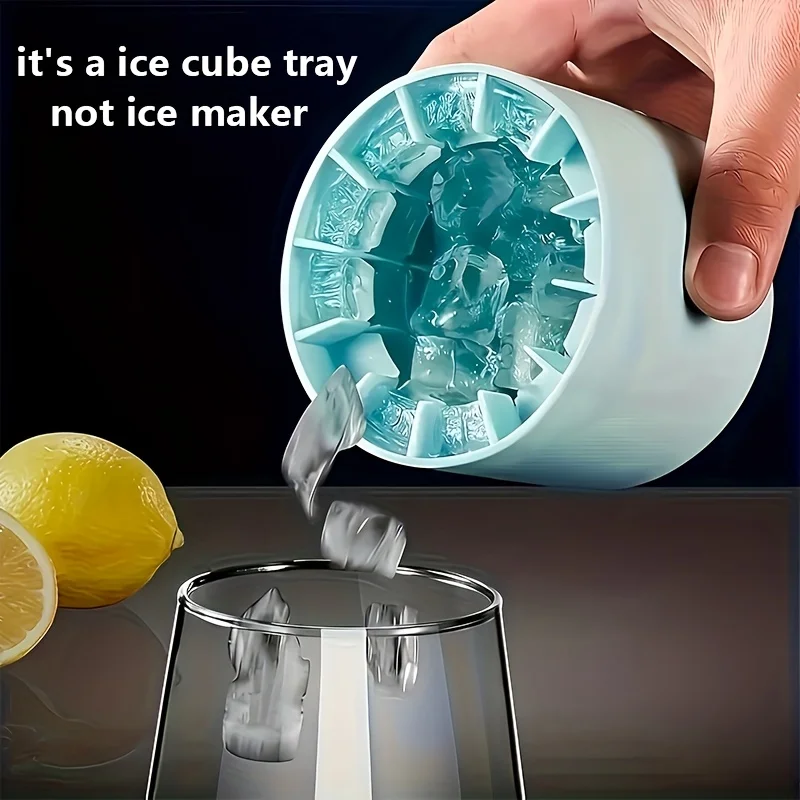 Molde de Silicona para Cubos de Hielo, Crea Cubos de Hielo con Forma Perfecta, Accesorio para Cocina y Refrigerador