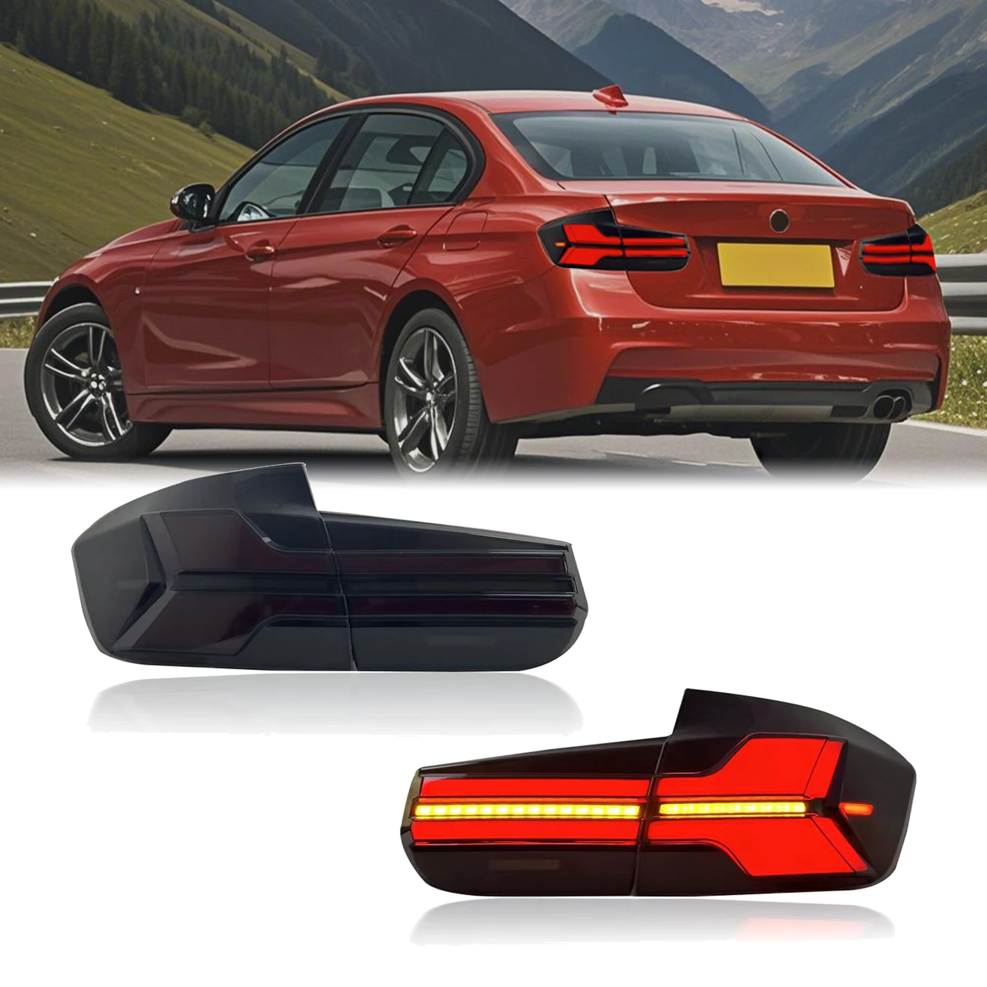 

DK Motion Rear Lamp For BMW 3 Series F30 F35 F80 To G05 Style LED Tail Lights Assembly 2013-2020 Modified 320i Rear 12v DRL