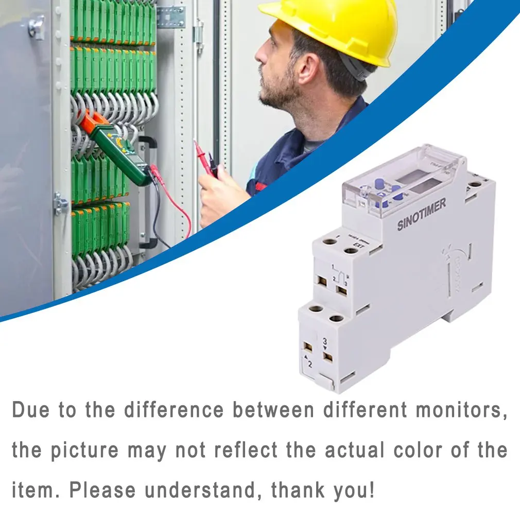 

18 мм TM610 ЖК-дисплей с одним модулем, программируемый таймер, DIN-рейка, 220 В, внешний триггерный переключатель, дропшиппинг, оптовая продажа
