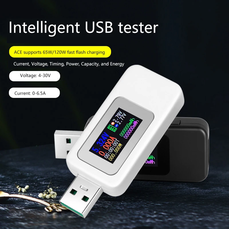 1PC 10 In 1 TYPE-C / USB Tester DC Digital Amperimetro Current Voltage Meter Amp Volt Ammeter Detector Power Bank Charger